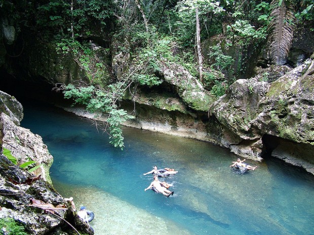 Belize Cave Tubing