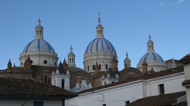 Take a photo of Cuenc'as most famous blue domes.